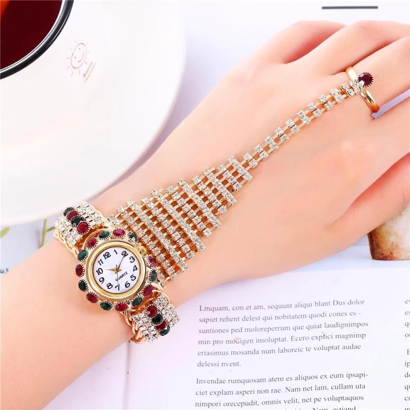 Luxury Rhinestone Bracelet Watch for Women – Elegant & Stylish
